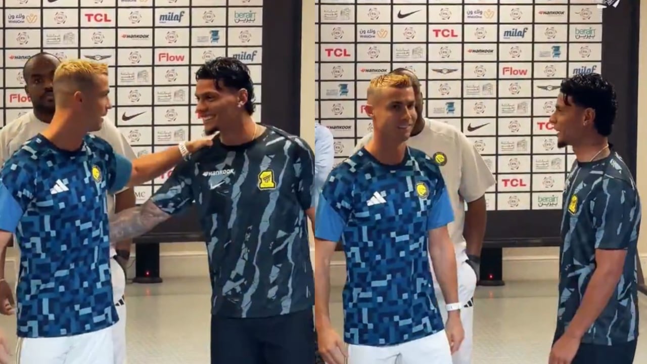 Cristiano Ronaldo y Richard Ríos.