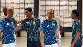 Cristiano Ronaldo y Richard Ríos.