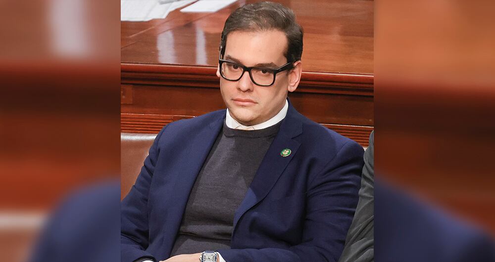 George Santos, el único congresista republicano abiertamente gay.