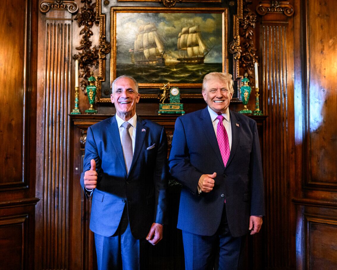 El presidente de EE.UU., Donald Trump, y el mandatario de Honduras, Nasry Asfura.