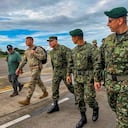 Altos mandos militares de Estados Unidos y Colombia reunidos en el fuerte militar de Tolemaida.