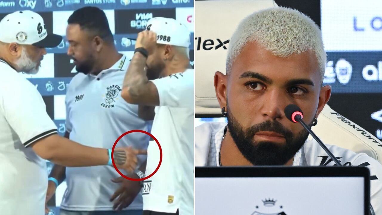 Gabigol fue presentado oficialmente como nuevo fichaje de Santos.