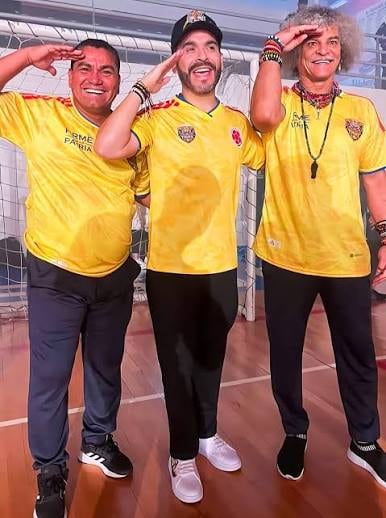 Víctor Danilo Pacheco, Abelardo De La Espriella y Carlos Valderrama