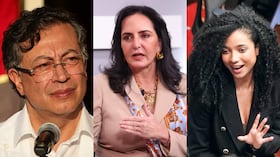Gustavo Petro, María Fernanda Cabal y Juliana Guerrero