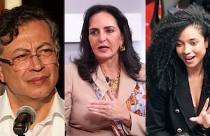 Gustavo Petro, María Fernanda Cabal y Juliana Guerrero