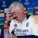 Carlo Ancelotti en rueda de prensa.