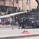 Plantón en el Museo Nacional por segundo día consecutivo, manifestantes denuncian provocaciones del Esmad.