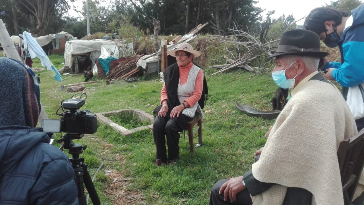 Emilce Valiente Chitivo es una de las protagonistas del cortometraje. Su testimonio profundiza en una realidad que le preocupa: no están preparados para resistir temperaturas muy bajas, uno de los fenómenos que se ha agudizado por el calentamiento global.