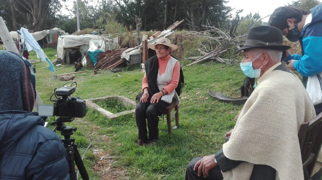 Emilce Valiente Chitivo es una de las protagonistas del cortometraje. Su testimonio profundiza en una realidad que le preocupa: no están preparados para resistir temperaturas muy bajas, uno de los fenómenos que se ha agudizado por el calentamiento global.