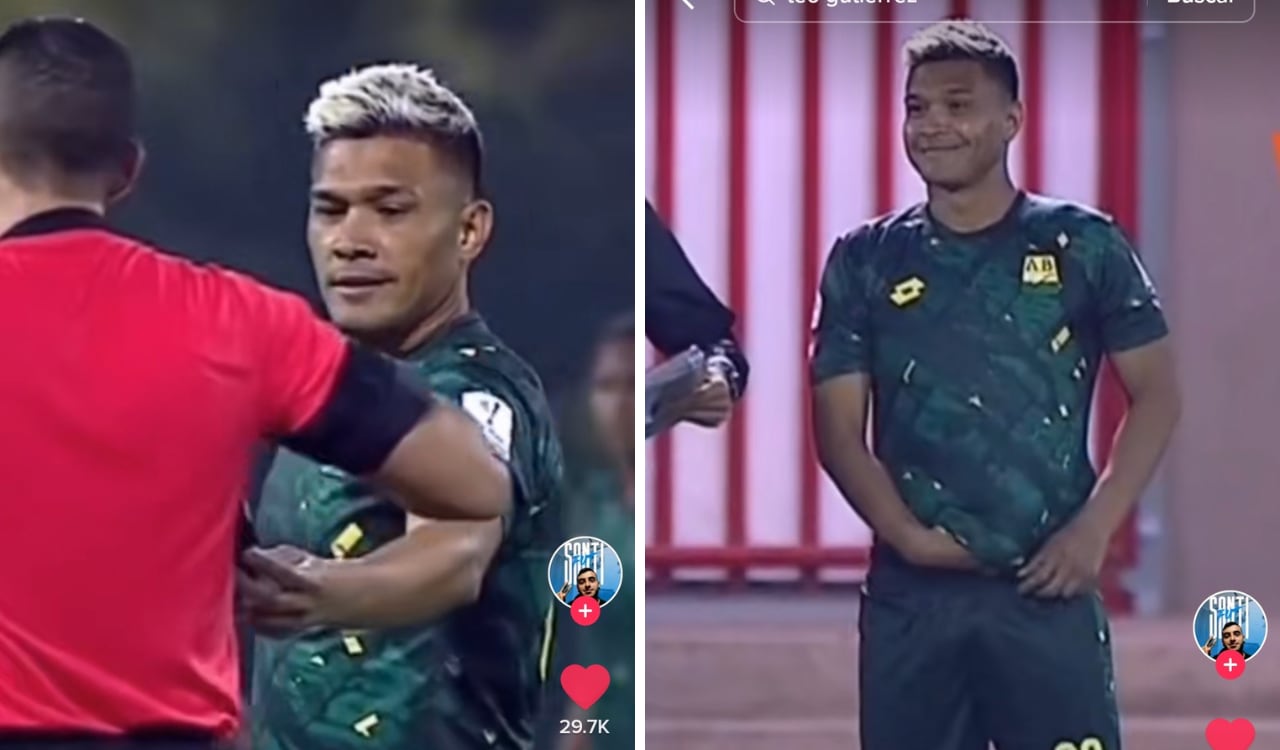 Teófilo Gutiérrez se vio sorprendido por el pedido que le hizo la terna arbitral.