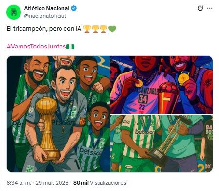 Pantallazo X: @nacionaloficial