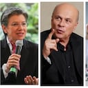 Claudia López, Carlos Antonio Vélez, Daniel Quintero.