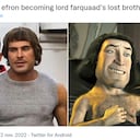 El actor es perfecto para interpretar al villano de Shrek. Foto: Twitter @bloubiird.