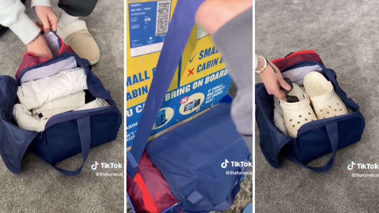 Al parecer el tamaño del maletín, aunque es pequeño, puede tener en su interior gran cantidad de objetos sin exceder las medidas estipuladas por la aerolínea