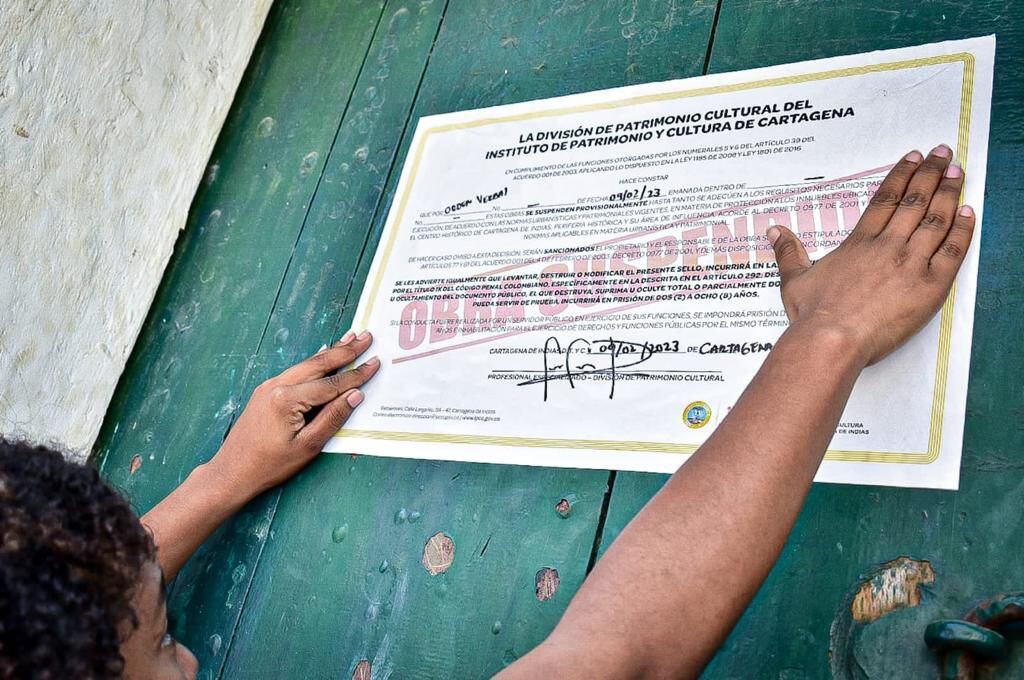 Obras suspendidas en Cartagena