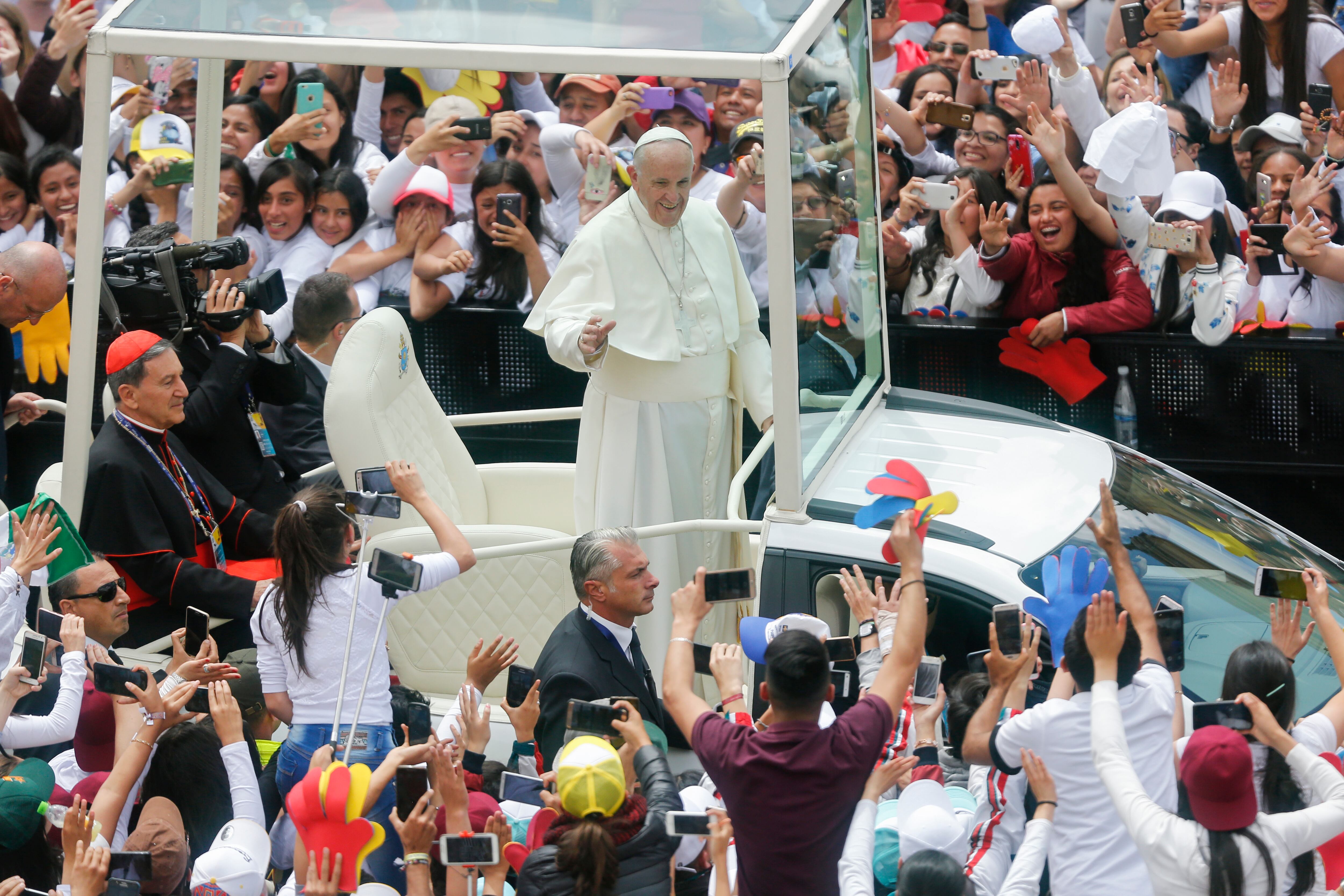 Papa Francisco visita a Colombia