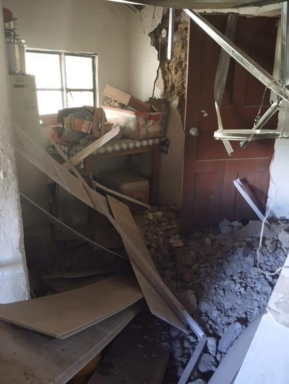 Varias viviendas quedaron inhabitables.