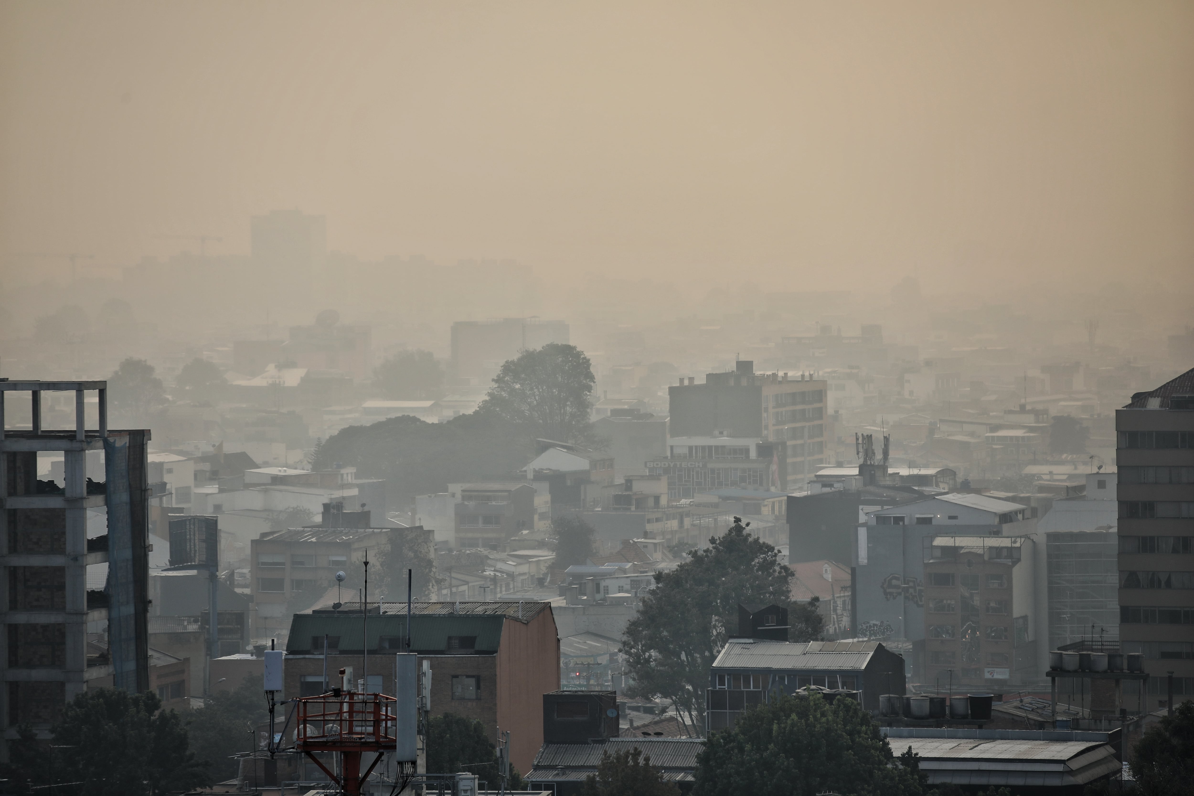 Humo en Bogotá