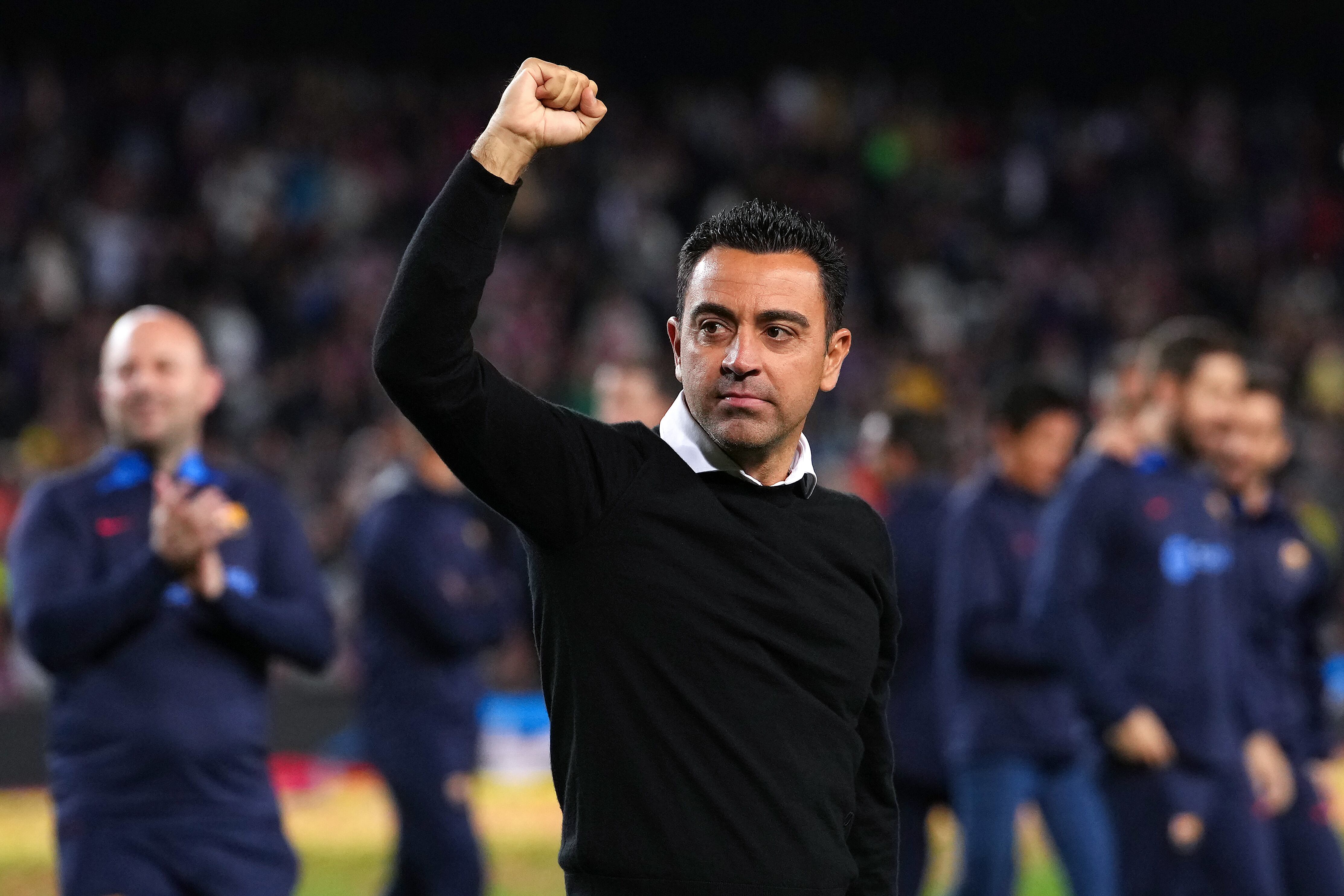Xavi Hernández, técnico del Barcelona de España.