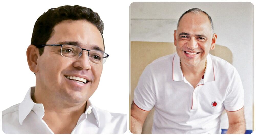 Rafael Martínez (Gobernador del Magdalena) y Carlos Pinedo (Alcalde de Santa Marta)