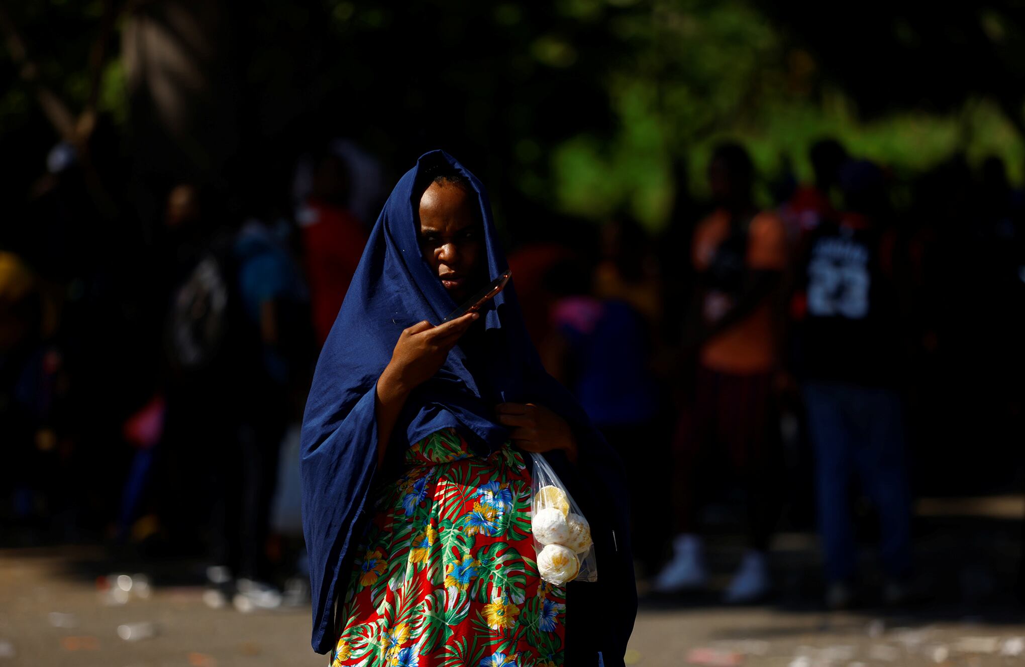 Miles de haitianos se reúnen en un campamento en el sur de México para pedir ayuda