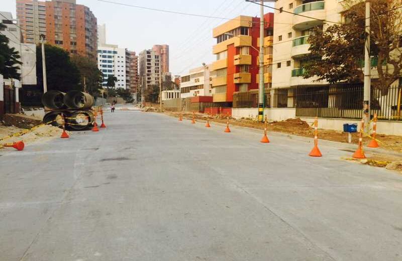 Carrera 84 ya pavimentada. Foto: Tadeo Martínez