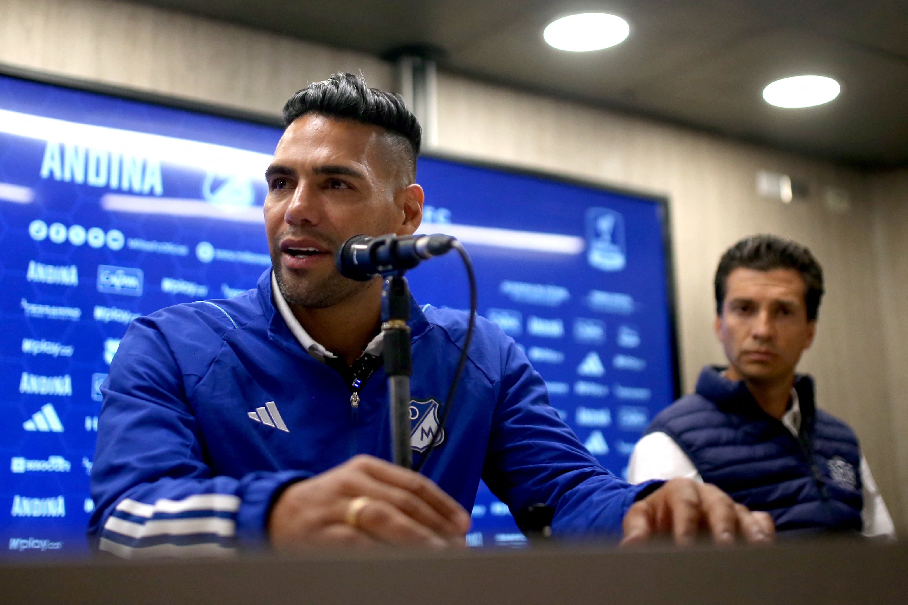 Falcao atendiendo a los medios en rueda de prensa el pasado martes 16 de julio.