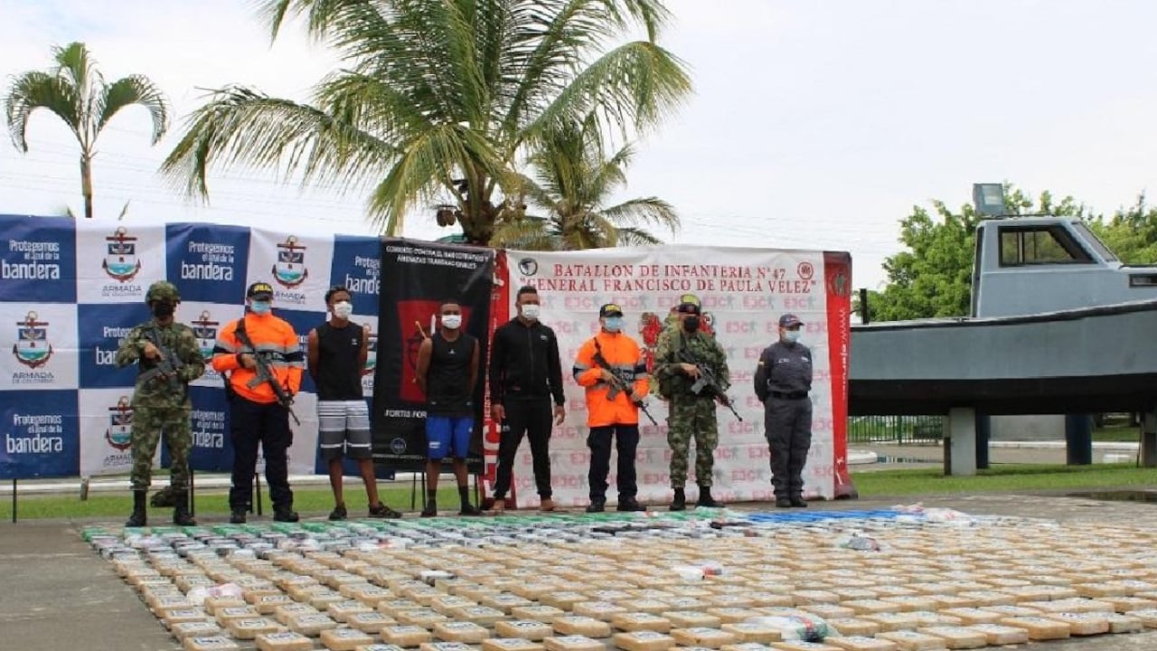 Según la Armada, con las incautaciones se evitó que más de seis millones de dosis de cocaína llegaran a Estados Unidos.