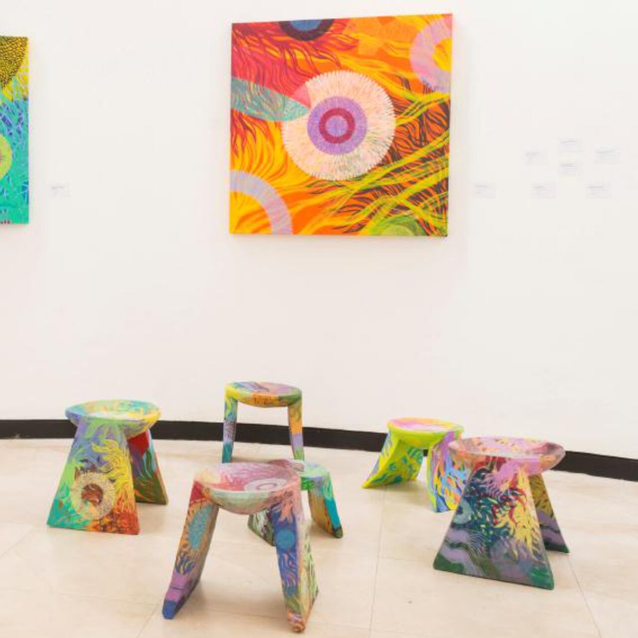 Serie "Pensadores de tierra" de Benjamín Jacanamijoy. Cortesía del artista.