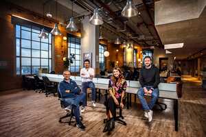 Joaquín Montenegro ( Vicpresidente de Tecnología ), Santiago Covelli ( CEO ), Natalia Jiménez ( Chief Product Officer CPO ), Juan Sebastián Peredo ( Vicepresidente Jurídico ). Lulo Bank.
Bogotá Noviembre 17 de 2022.
Foto: Juan Carlos Sierra-Revista Semana.