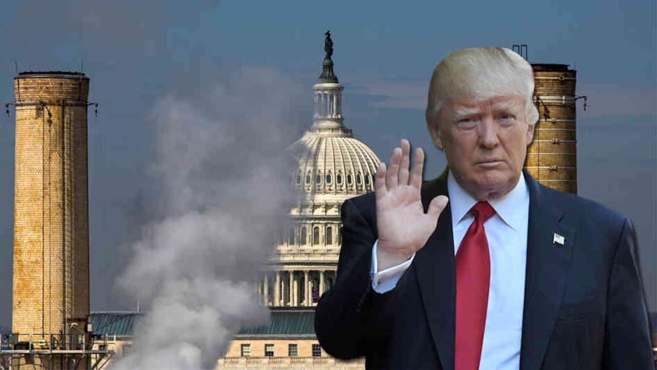 Donald Trump decidió en 2017 retirarse del Acuerdo de París sobre el clima. Foto ilustración: Semana.