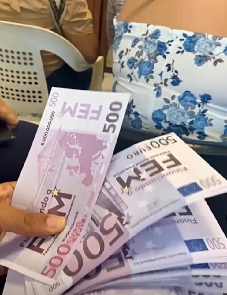 Billetes de euros eran de papel