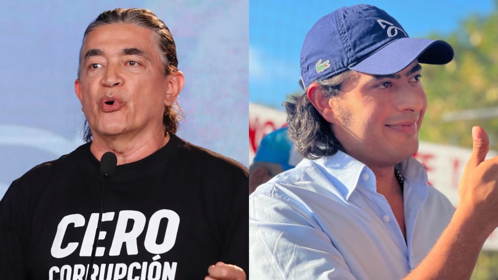 Gustavo Bolívar y Nicolás Petro.