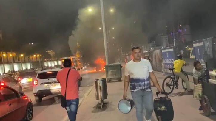 La emergencia se registró sobre la avenida  Blas de Lezo.