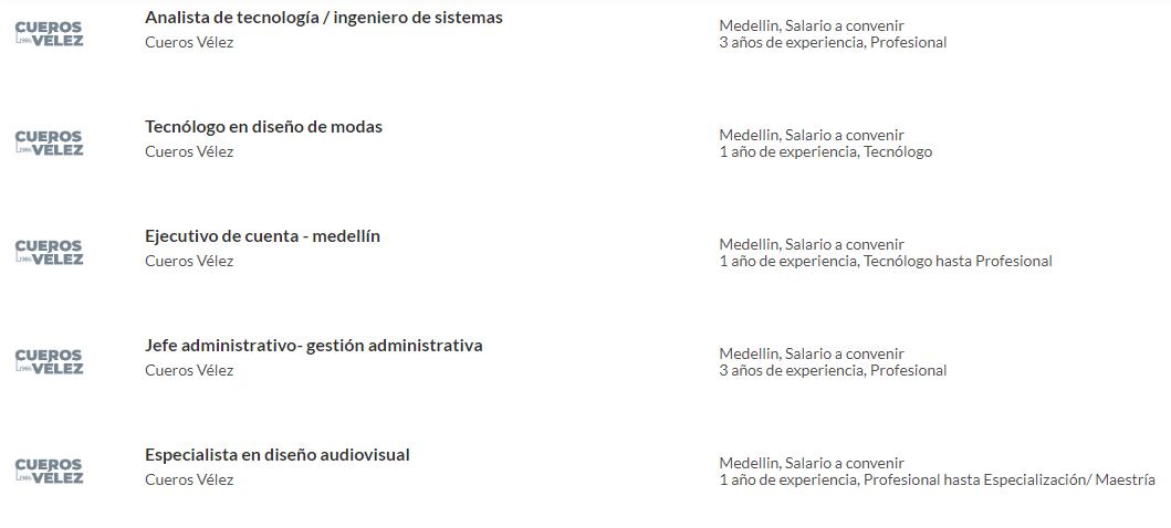 Vélez está ofreciendo empleos. A través del portal de empleos de Semana conozca esta y otras ofertas, ingresando en: https://www.semana.com/empleos/