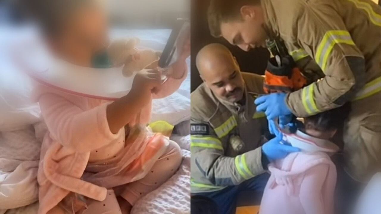 Por medio de la red social TikTok una usuaria llamada Hannah compartió por medio de una publicación como su hija terminó con la tapa del inodoro atascada en su cabeza.