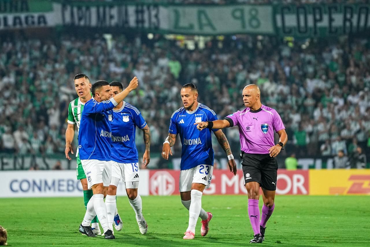 Wilton Sampaio tuvo buena calificación en el partido de Nacional - Millonarios.