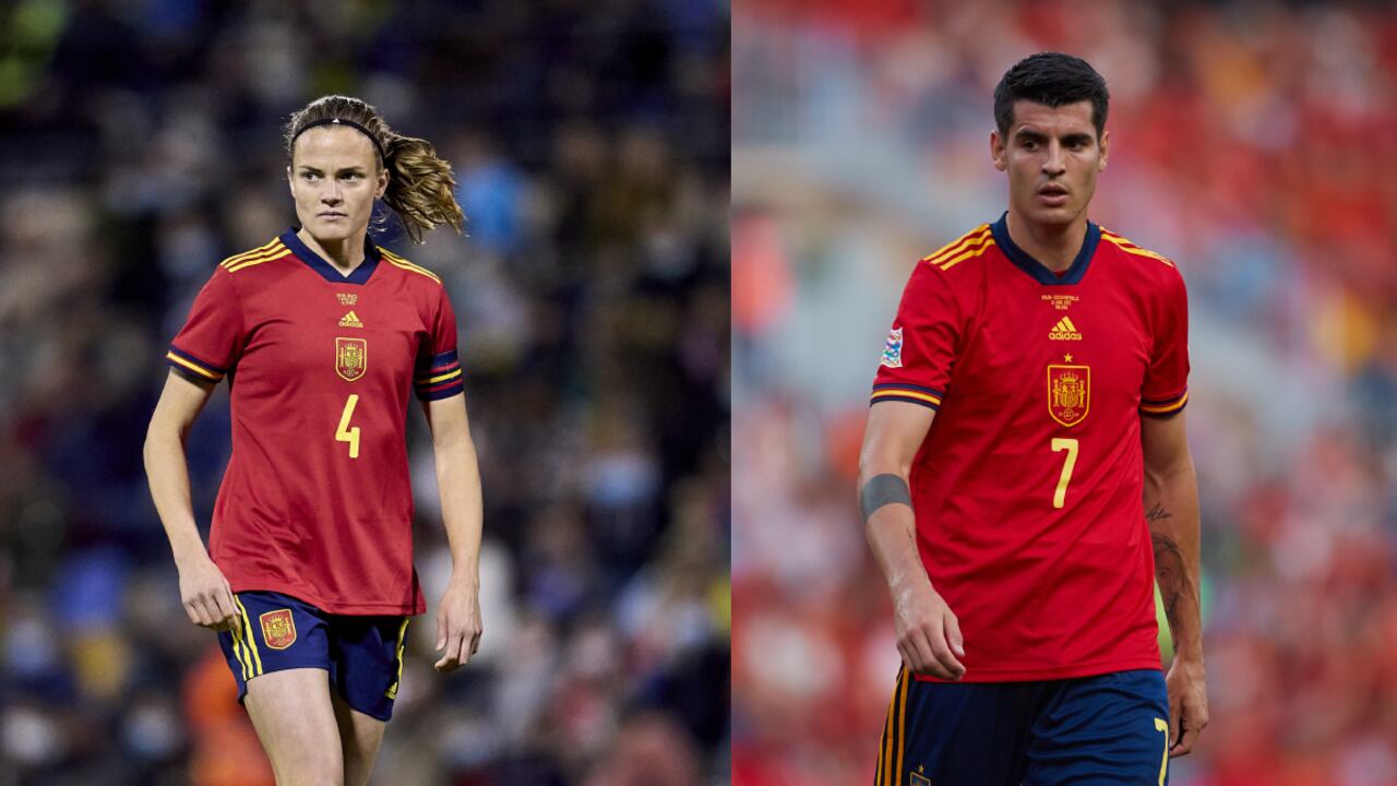 Irene Paredes y Álvaro Morata. Foto: Getty Images