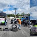 Protesta de transportadores en Santander