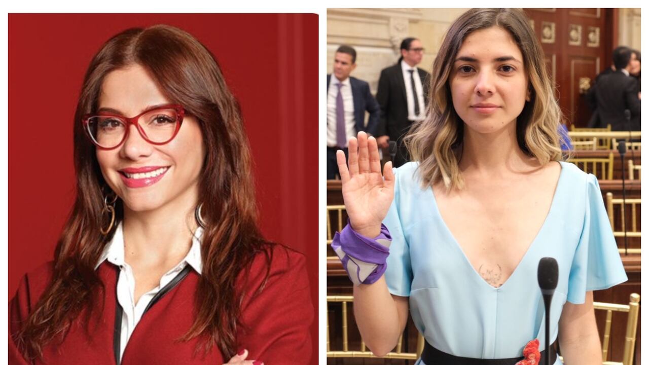 Las representantes a la Cámara Catherine Juvinao y Susana Boreal.