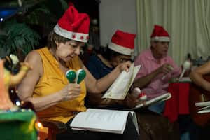 En la Novena de Aguinaldos se cantan villancicos.