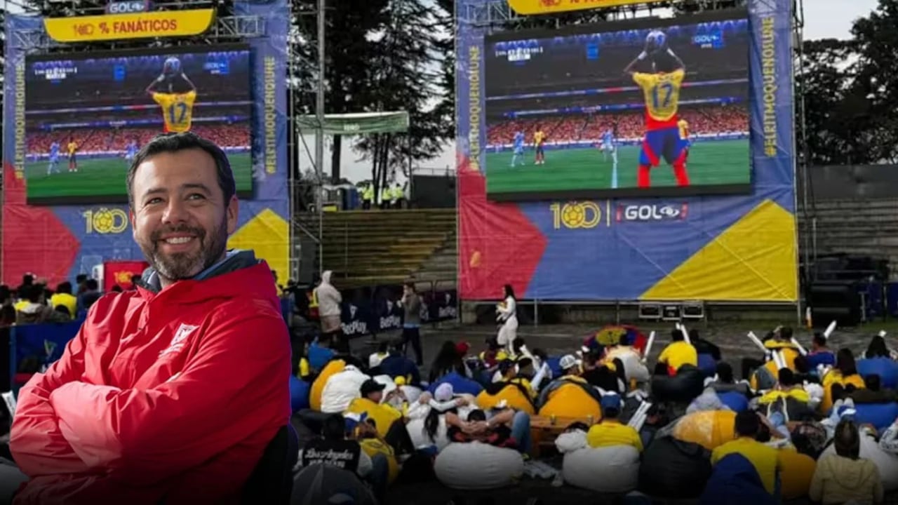 Galán habilita pantallas gigantes para 20.000 personas en Bogotá por partidos de la Selección Colombia.