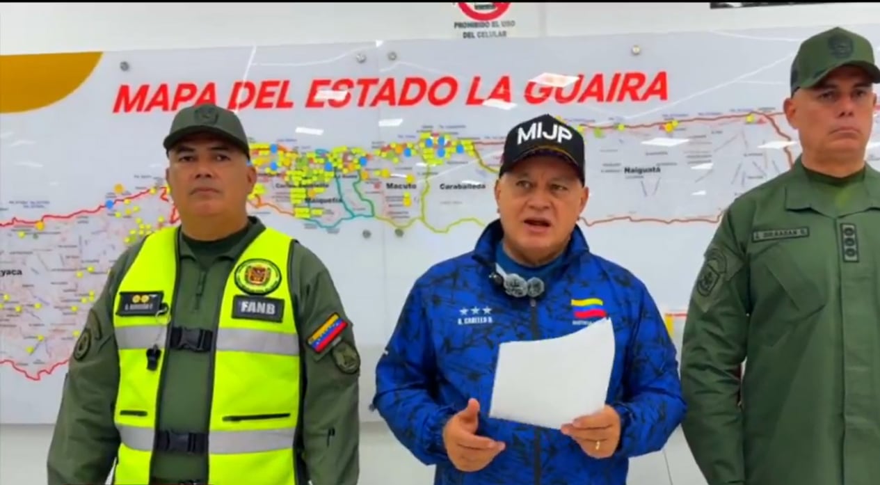Diosdado Cabello anuncia el cierre vial de La Guaira.