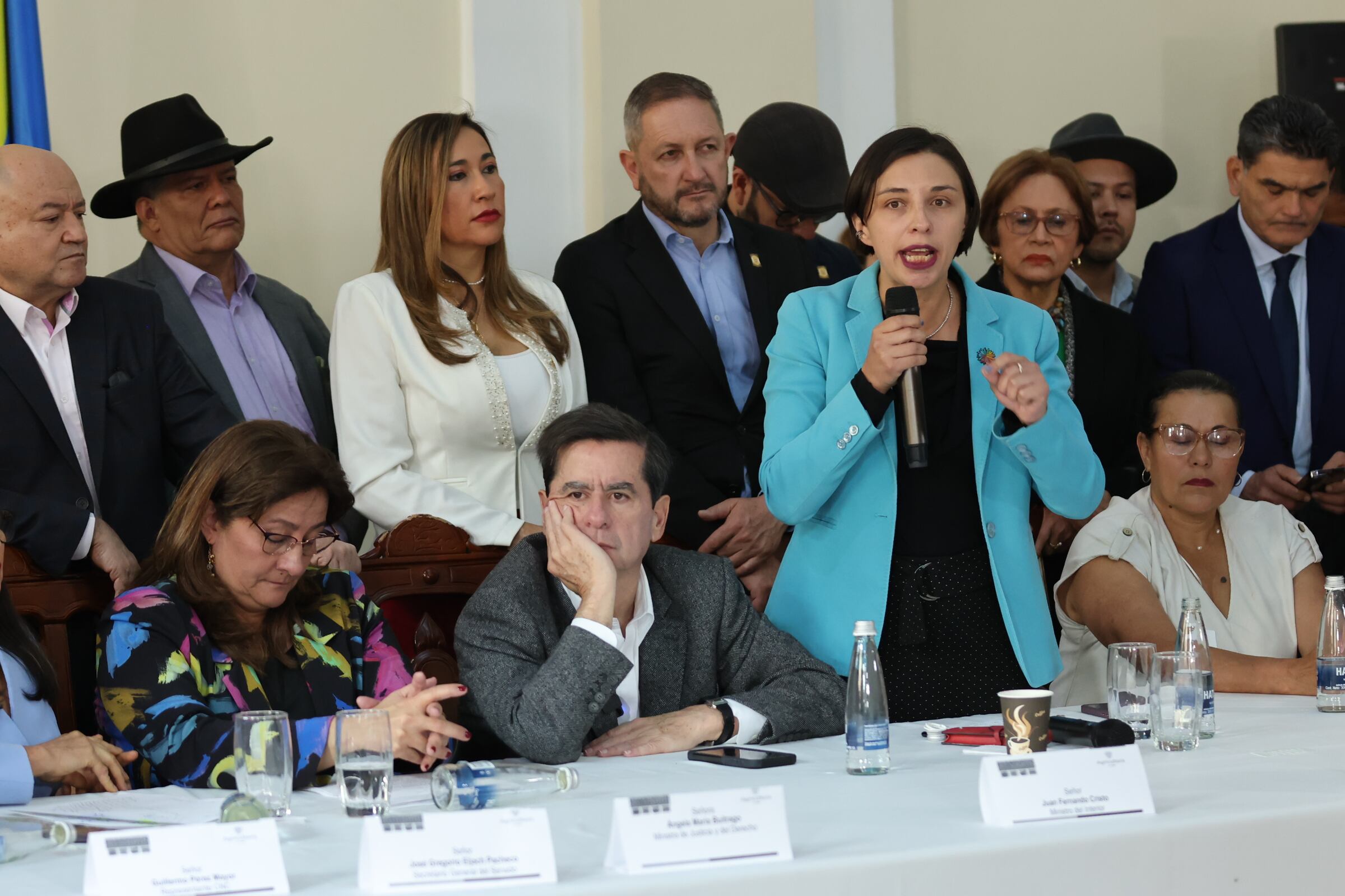 Martha Carvajalino Ministra de Agricultura la radicación del Proyecto de Ley de Jurisdicción Agraria.