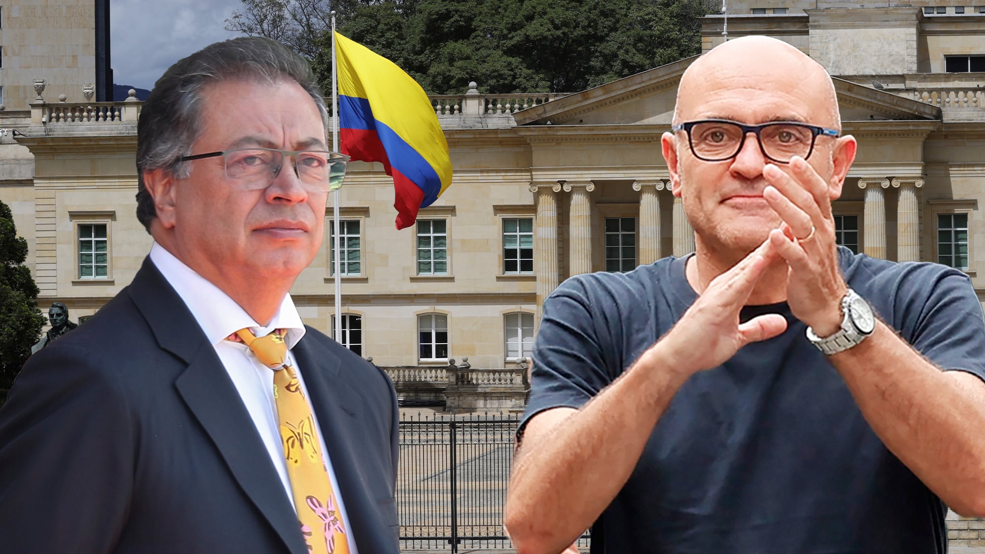 Gustavo Petro y Xavier Vendrell,