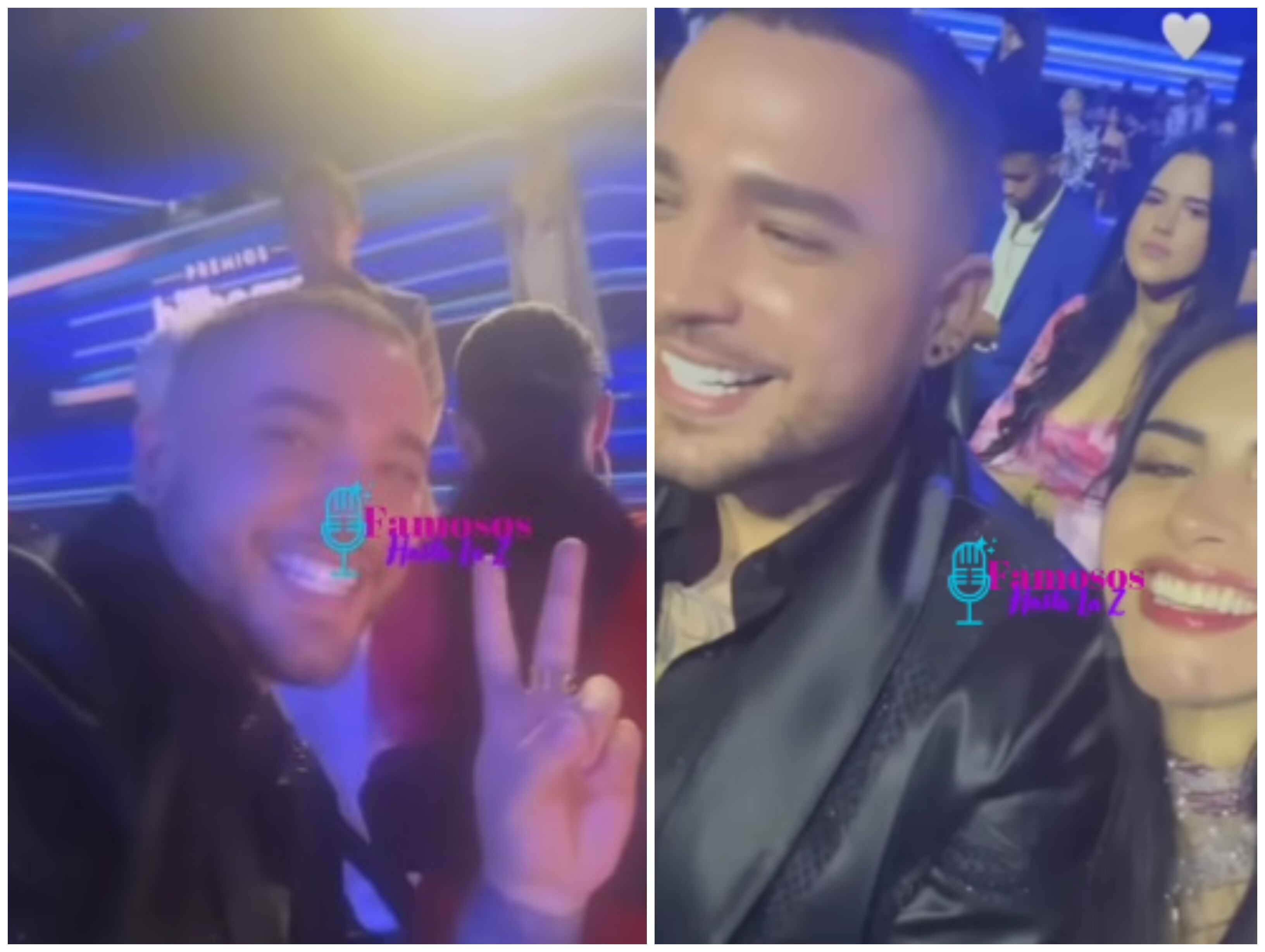 Jessi Uribe y Jessica Cediel, en la entrega de los Premios Billboard de la Música Latina 2023.