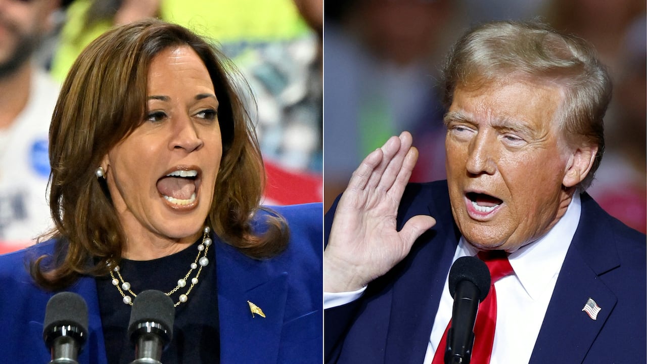 Kamala Harris y Donald Trump.