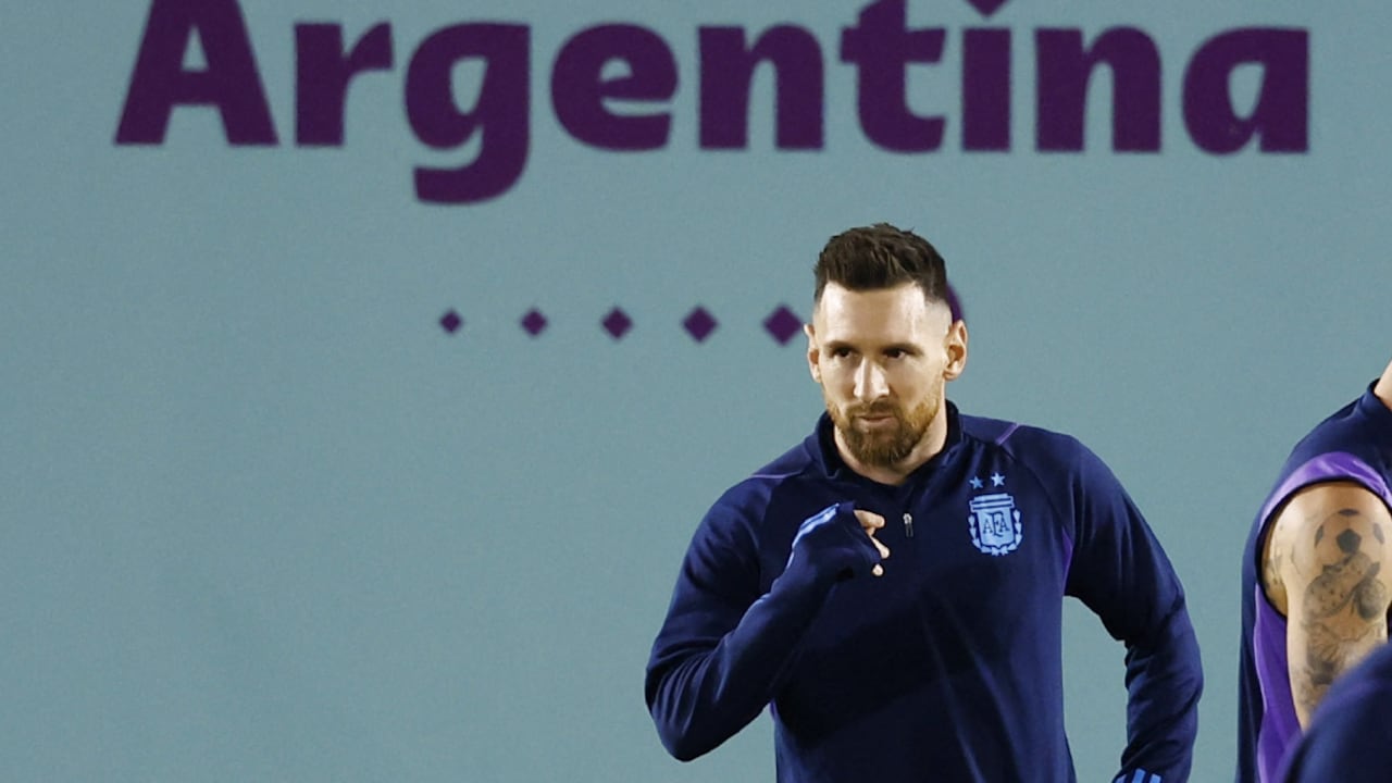 Soccer Football - FIFA World Cup Qatar 2022 - Argentina Training - Qatar University Training Site 3, Doha, Qatar - December 12, 2022 Argentina's Lionel Messi during training REUTERS/Peter Cziborra