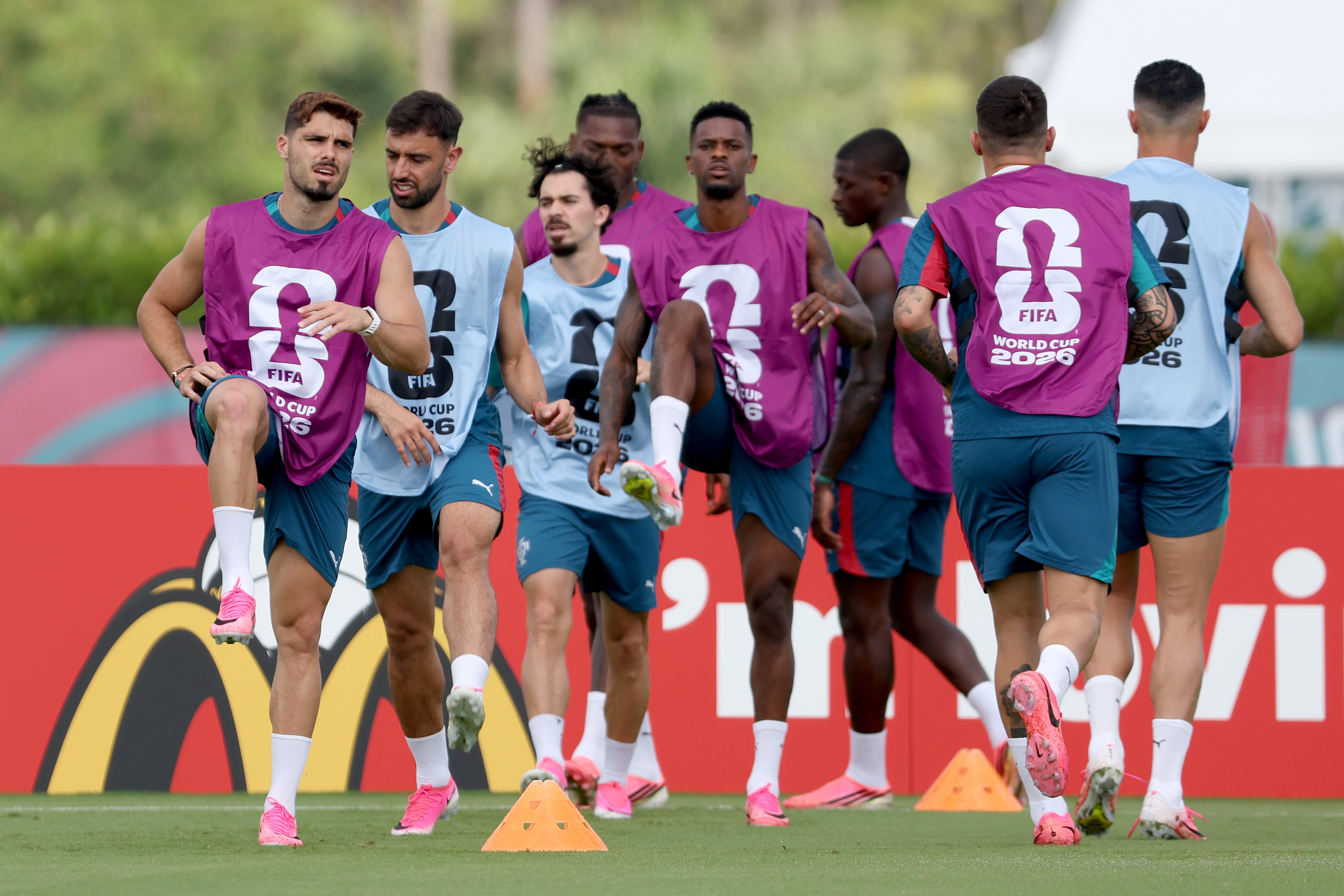 Portugal en entrenamiento previo al partido contra RD Congo por el Mundial 2026.