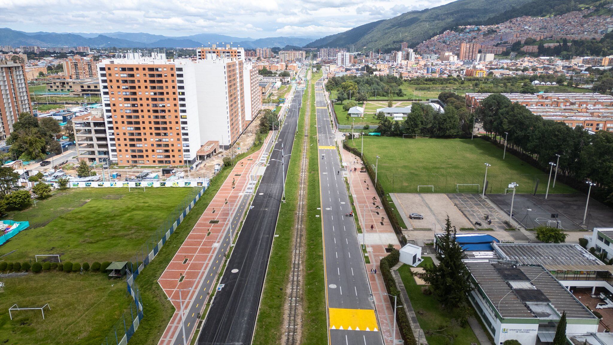 Así quedó la avenida Laureano Gómez.